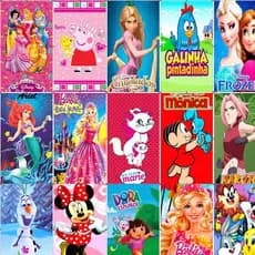 Toalha de Banho e Praia Piscina Estampada Princesas Heróis Personagens Desenho Animado 100% Absorção