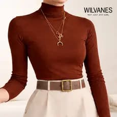 Cacharrel Suéter Blusa manga longa Segunda pele e Gola alta - Moda elegância Feminina