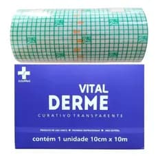 Curativo Filme Transparente Vitalderme 10cmx10m–Bandagem  Pós-Tatuagem, Micropigmentação e Curativos