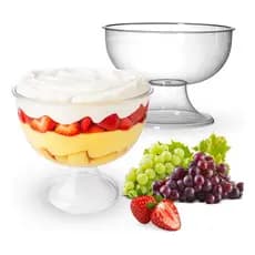 Taça Gigante Acrílico 4,5 Litros Gourmet Kit 2unid Lsc Toys. Transparente Sobremesas Sorvete Gourmet