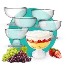 Kit 6 Taças Gigantes de Acrílico 4,5 Litros Gourmet – Lsc Toys | Resistentes e Reutilizáveis