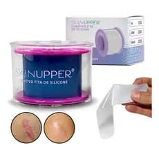 Fita Cirúrgica De Silicone Transparente 2,5cmx1,5m Skinupper-  cicatrizes pele queloidE CX01 UNIDADE