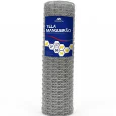 Tela Mangueirão Galvanizada a Fogo 1,20x50m Fio 18 Reforçado - Cerca Rural Resistente p/ Cães, Porcos, Galinhas e Horta