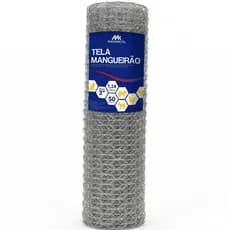 Tela Mangueirão 1,00x50m Fio 18 Galvanizada Cerca Rural Forte para Cães, Porcos e Sítios