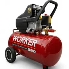 Motocompressor de Ar WORKER 50 Litros 2 HP 127V 8.4 PCM Pintura Calibragem e Oficinas