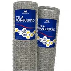 Kit 2 Telas Mangueirão 0,80x50m Fio 18 Galvanizada a Fogo Cerca Rural Forte para Cães, Porcos e Animais