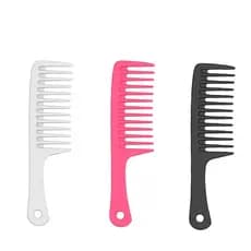 Pente de Cabelo Largo Desembaraçador Antifrizz Para Cabelos Lisos ou Cacheados | 1, 2 ou 5 Unidades