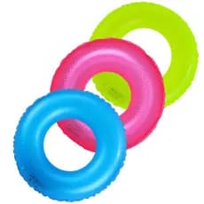 Boia Infantil de Piscina Redonda Neon Fluorescente 83 cm Inflável para Criança Piscina Festa