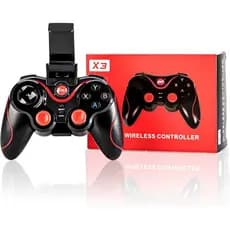 Controle Sem Fio Bluetoot Android Ios X3 Joystick Pc Celular Cor Preto