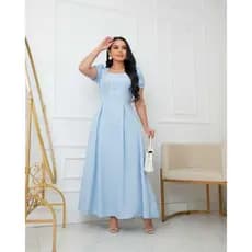 vestido longo feminino evangélico com manga princesa P M G GG  tendencia
