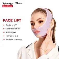 VFace Facial: Lifting Antirrugas Reduz Papada, Cinta V-Line Rosto e Queixo Máscara de Beleza