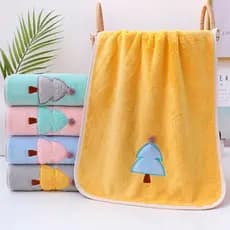 Kit 2pc Toalhas Lela Kids Textura Macia Árvore Infantil