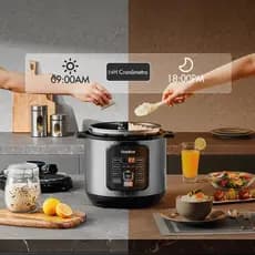 Panela de Pressão Elétrica Gaabor 6L Painel Digital 8 em 1 Carne, Legumes Cozimento Rápido Segurança