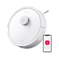 Robô Aspirador Roborock Q7BF, 8000 Pa, 3 em 1, controle remoto e controle de voz, cor branca