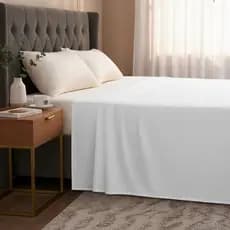 Lençol Plano King  S/ Elástico Percal Ultra Soft 400 fios Toque Fresco Respirável 2,80 x 2,50 mt