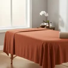 Kit 5 Lençol De Maca Massagem Sem Elástico Micropercal 400 Fios Hospital Spa Clinica Bainha Lavável