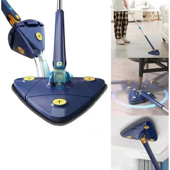 Esfregao Rodo Limpeza Triangulo Mop Giratorio 360° Rodo
