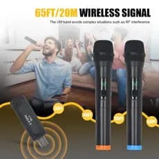 Microfones Sem Fio Sinal Forte Digital Igreja