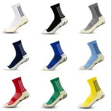 Kit 2 Pares De Meias Esportivas Futebol Algodão Antiderrapantes De Alta Qualidade