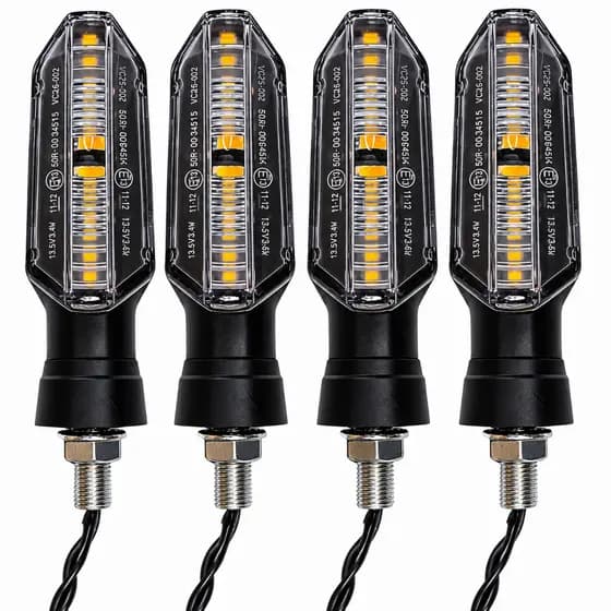 Kit 4 Pisca Led Seta Cb Twister 250 Sequencial Rosca Fan Titan 150 Xre 300 Fazer 250