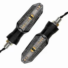 Kit 2 Pisca Led Seta Sequencial Rosca Cb Twister 250 Fan 125 150 Xre 300 Bros