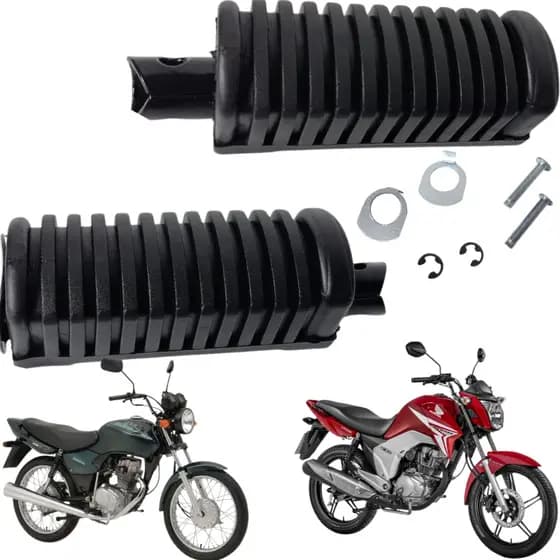 Par Pedaleira Traseira Cg 150 Titan Esd 2004 2005 2006 2007 2008 2009 2010 2011 2012 2013 2014 2015