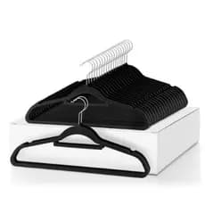 Kit Cabide Veludo Slim Ultra Fino Anti Deslizante - 360º Lanmax