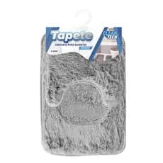 Jogo 3 Peças Tapete para Banheiro Veludo