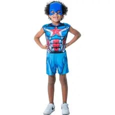 Kit Infantil Fantasia Capitão América