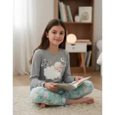 Pijama Infantil Feminino Inverno Sweet Dreams - Hey Kids Mescla