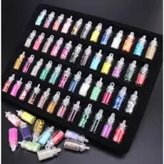 KIT 48 potinhos sortidos unhas decorações para unhas encapsuladas arte em resina