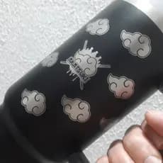 Copo Térmico Naruto Akatsuki 360⁰ Personalizado Copão Série Anime Gravado a Laser Virgínia Neymar