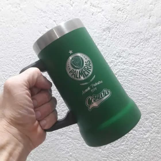 Caneca Palmeiras 703ml Personalizada com Seu Nome