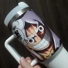Copo Térmico One Piece Luffy Gear 5 Joy Boy Personalizado Copão Garrafa Neymar Virginia 1200ml DTF