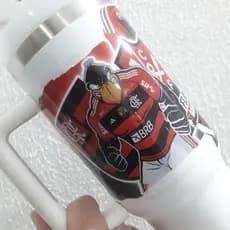 Copo Térmico Campeões do Mundo Personalizado em DTF PROTEÇÃO UV Garrafa Copo Neymar Virgínia