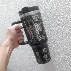 Copo Let´s Rock World 1200 Personalizado 360° Térmico Gravado a Laser Caneca Garrafa