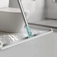 Rodo de Silicone Para Limpeza de Piso Vidros Com Gancho Secos e Molhados Uso Duplo Vassoura Mágica
