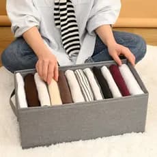 Organizador De Calça Jeans/Organizador De Guarda Roupa Arrumados/Caixa De Armazenamento De Roupas Arrumados/Grade Para Íntimas/Calças/Separador De Roupa,Caixa multifuncional para roupas（Envio em 4 horas）
