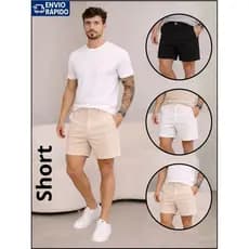 Short Masculino Alfaiataria Old Money Mauricinho Slim Premium