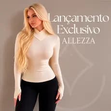Blusa Segunda Pele Canelada Premium  Com Dedeira Gola Alta Transpassada Diferente Lançamento Tendência