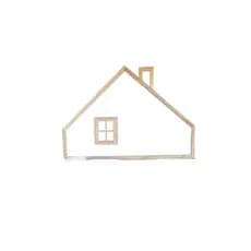 Moldura Cabeceira Montessoriana Casinha De Madeira Adesiva Mini Cama
