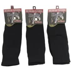 Kit 3 Pares Meião de Futebol Infantil Liso