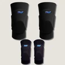 Kit Proteção Joelheira + Cotoveleira Profissional REHR para Futsal e Handebol
