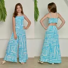 MACACÃO PANTALONA FEMININO, INFANTO JUVENIL PARA MENINAS