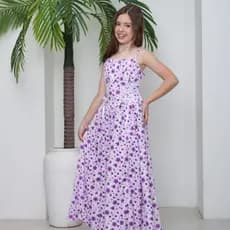 VESTIDO INFANTIL FEMININO FLORAL COM LAÇO LATERAL, CONFORTÁVEL E SUPER CHARMOSO PARA MENINAS