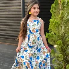 VESTIDO INFANTIL FEMININO DE ALÇA ESTAMPADO FLORAL LEVE CONFORTÁVEL PARA MENINAS