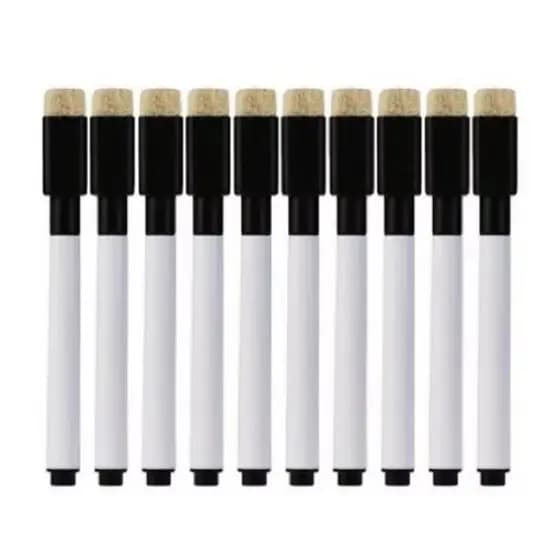 35 Canetas Marcador Para Quadro Branco Com Apagador