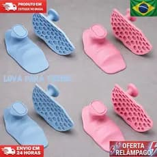 Kit 4 Pares Luva De Levantamento De Peso Anti-Slip Silicone  e Treino Ergonômico