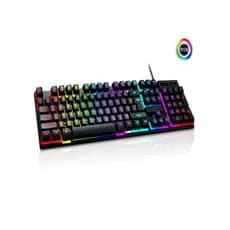 Teclado Gamer Semi-mecânico RGB LED retroiluminado Computador Pc Original