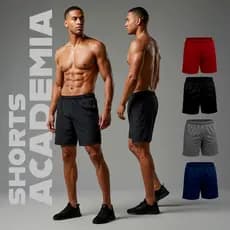 Bermuda Masculina Academia Treino Praia Corrida shorts Fitness Gym Futebol